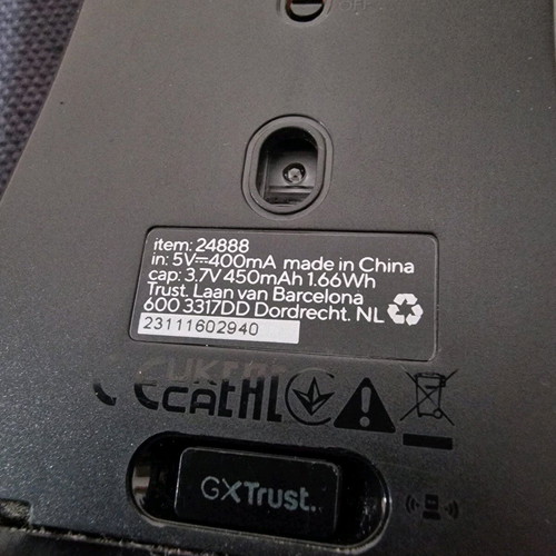 Gaming mouse Trust GXT 923 Ybar Wireless RGB LED σαν καινούργιο με mousepad Bloody