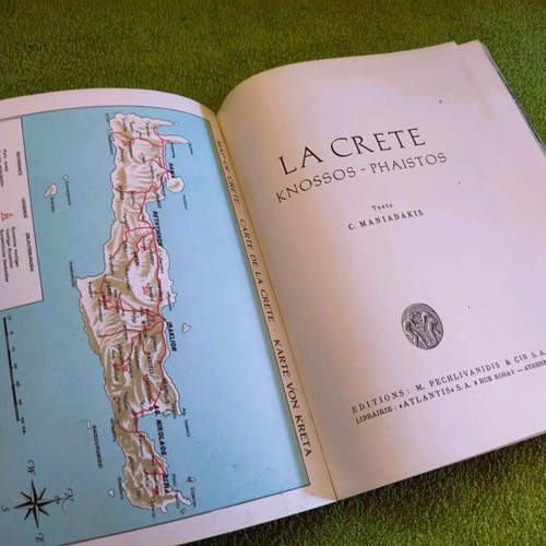 La Crète, Knossos - Phaistos book used, trilingual edition