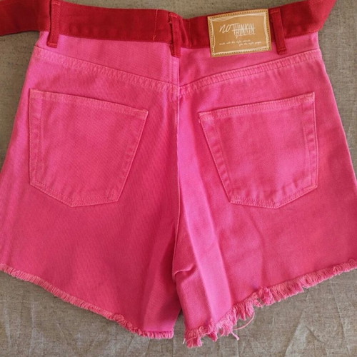 Shorts No Thinkin new, pink and red, size XS