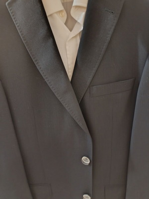 Ανδρικό μπλέιζερ Digel, νούμερο 50, 100% tropical wool, μαύρο