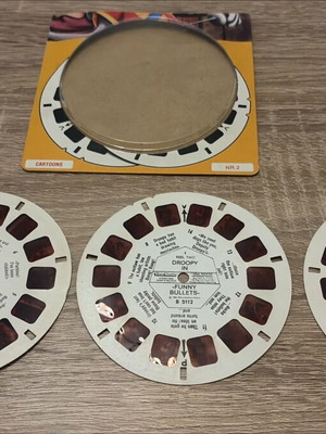 Винтидж комплект View-Master 3D с ролки Tom & Jerry, Droopy, Spike & Tyke употребяван