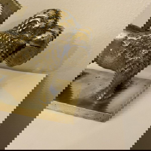 Μπρούτζινος διακοσμητικός καρυοθραύστης μεταχειρισμένος, 1930, λιοντάρι