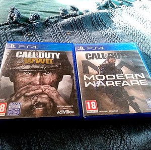CALL of DUTY WWII AND CALL of DUTY MODERN WARFARE