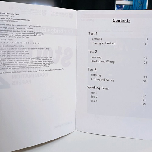 Cambridge English Young Learners 2 Starters Student's Book used