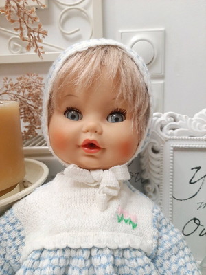 Cabar doll used, Italian with cloth body 0.45cm