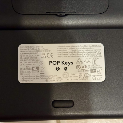 Logitech POP Keys Blast Yellow wireless mechanical keyboard like new