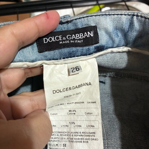 Dolce&Gabbana dye jeans used, blue, size S