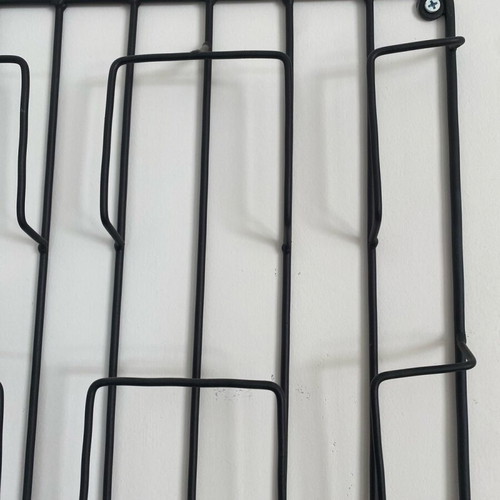 Metal wall magazine holder new, black color