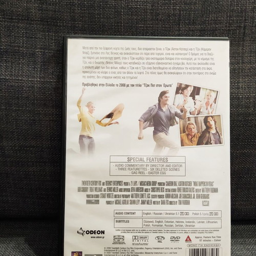 What Happens in Vegas DVD used, comedy with subtitles