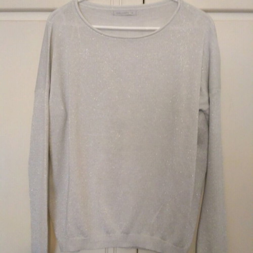 Women's blouse used, silver thread, size M