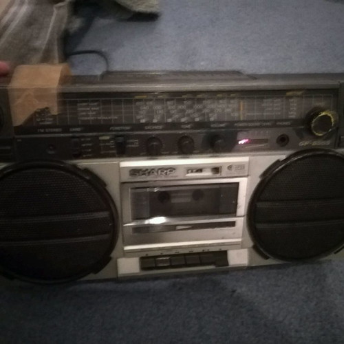 Sharp GF 6565-E portable radio cassette player used