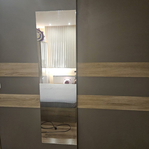 Bedroom furniture set like new with bed 160x200 and sliding door wardrobe