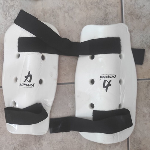 Tae Kwon Do uniform with equipment used