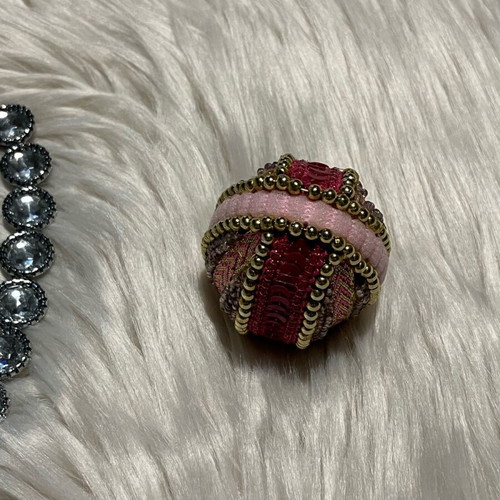 Easter egg used handmade with crochet and beads
