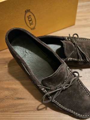 Tod's suede shoes used, brown, size 43.5