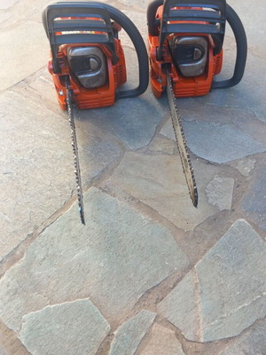 Hosbarna chainsaws like new, set of two