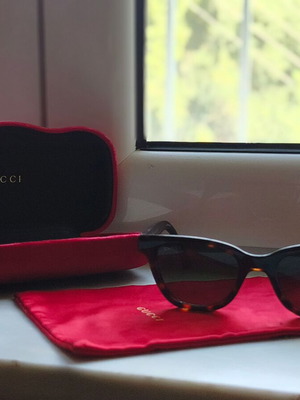 Gucci GG1116S 002 sunglasses unisex, like new, tortoise color