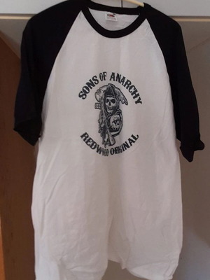 T-shirt Sons of Anarchy Fruit of the Loom μέγεθος L μαύρο και άσπρο