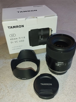 Tamron SP 45mm f1.8 Di VC USD φακός για Canon EF σαν καινούργιο