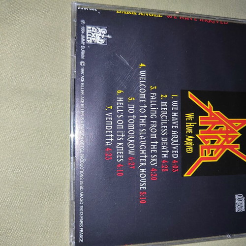 Dark Angel We Have Arrived CD used, rare Greek Metal Hammer edition
