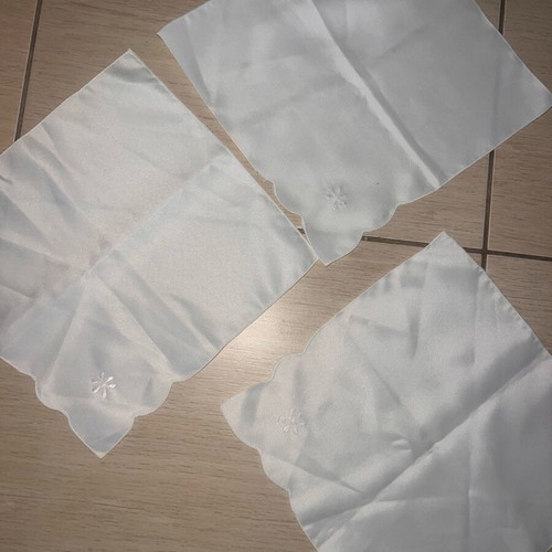 Decorative towels 3, like new, 100% cotton, white