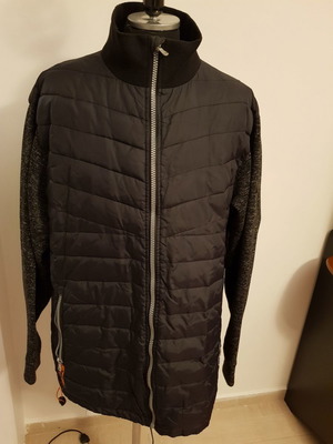 Double 2XL jacket-coat used, black