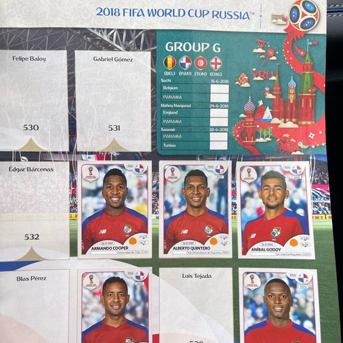 Panini FIFA World Cup Russia 2018 Sticker Album used
