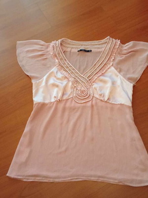 Raxevsky vintage blouse size L like new pink