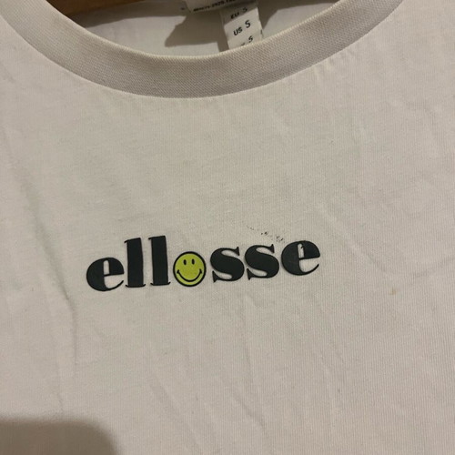 Ellesse Smiley T-shirt white used, size Small