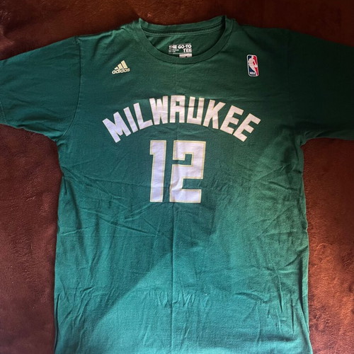 Adidas Milwaukee Bucks T-shirt Jabari Parker used, size Medium
