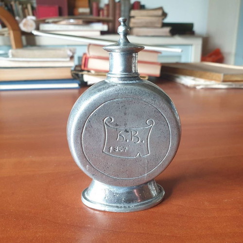Tin flask used