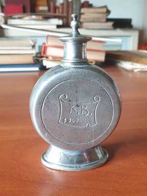 Tin flask used