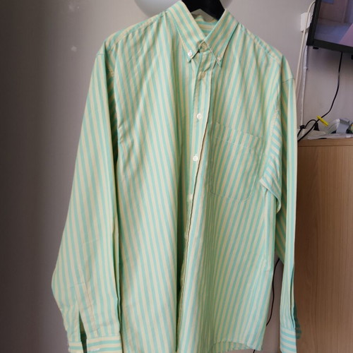Vintage Satellite men's shirt M-L striped 100% cotton, like new