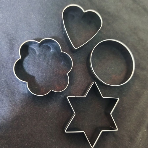 Pastry cutters metal like new