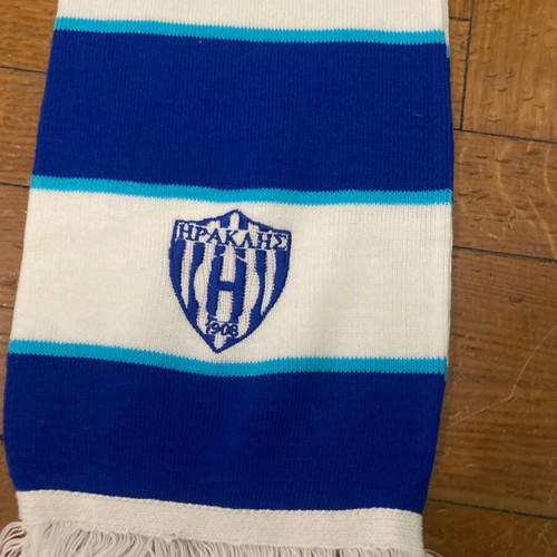 Iraklis Thessaloniki wool scarf used, classic
