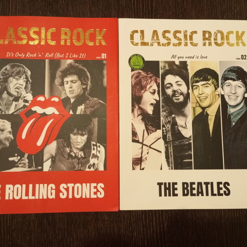 Classic rock music books The Rolling Stones and The Beatles new