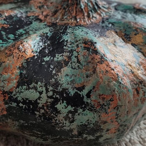 Decorative handmade pumpkin with Papier mache technique new