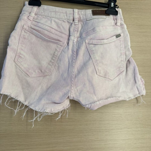 Reiko pink denim shorts XS high waist button fly like new