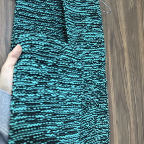 Knitted handmade scarf new green
