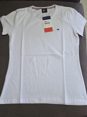 Tommy Hilfiger women's short-sleeve white shirt new