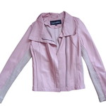 Leather pink jacket used, thin, size XS