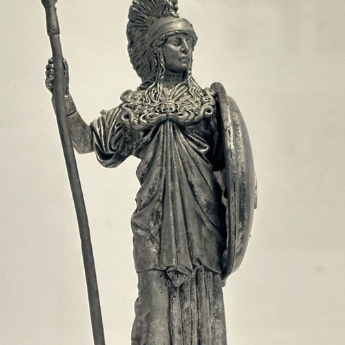 Athena lead soldier figurine used, height 7 cm