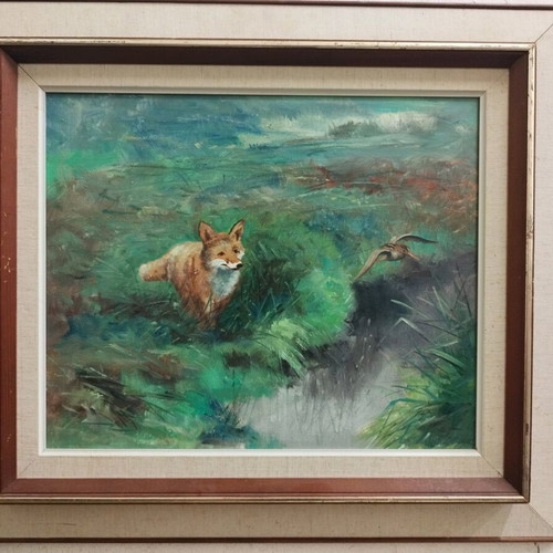 Oil painting used, signed