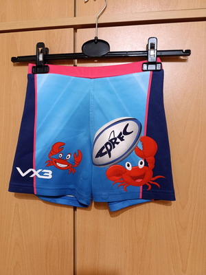 Boys' swim trunks like new, size 10 years, colorful