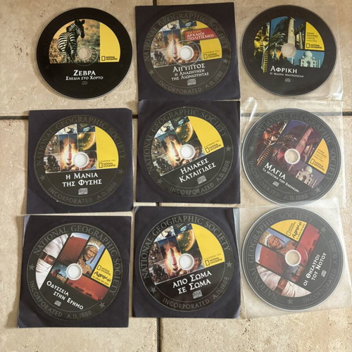 National Geographic DVDs used, pack