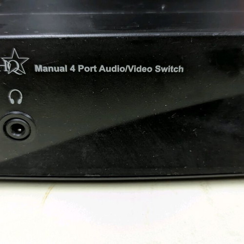 4-Port Audio Switch used with RCA output and headphone jack