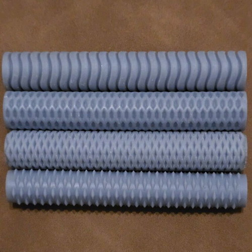 Set of 4 Clay Texture Rollers Tools new, eco resin plastic
