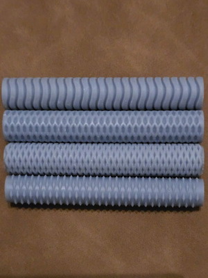 Set of 4 Clay Texture Rollers Tools new, eco resin plastic