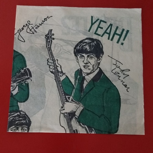 Collectible Beatles napkin from the 70s, like new