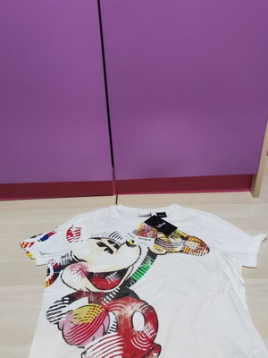 Desigual Disney Mickey Mouse T-shirt Medium καινούργιο, πολύχρωμο σχέδιο